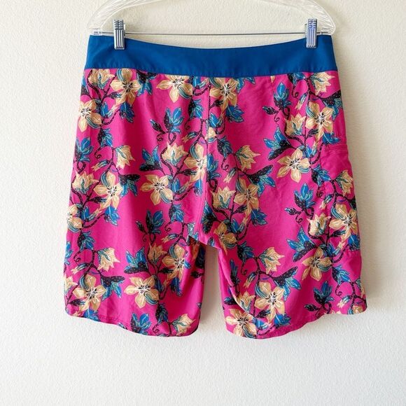 Patagonia Hot Pink Floral Board Shorts - Picture 6 of 9